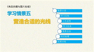 学习情景五营造合适的光线《商品拍摄与图片处理》ppt课件.pptx