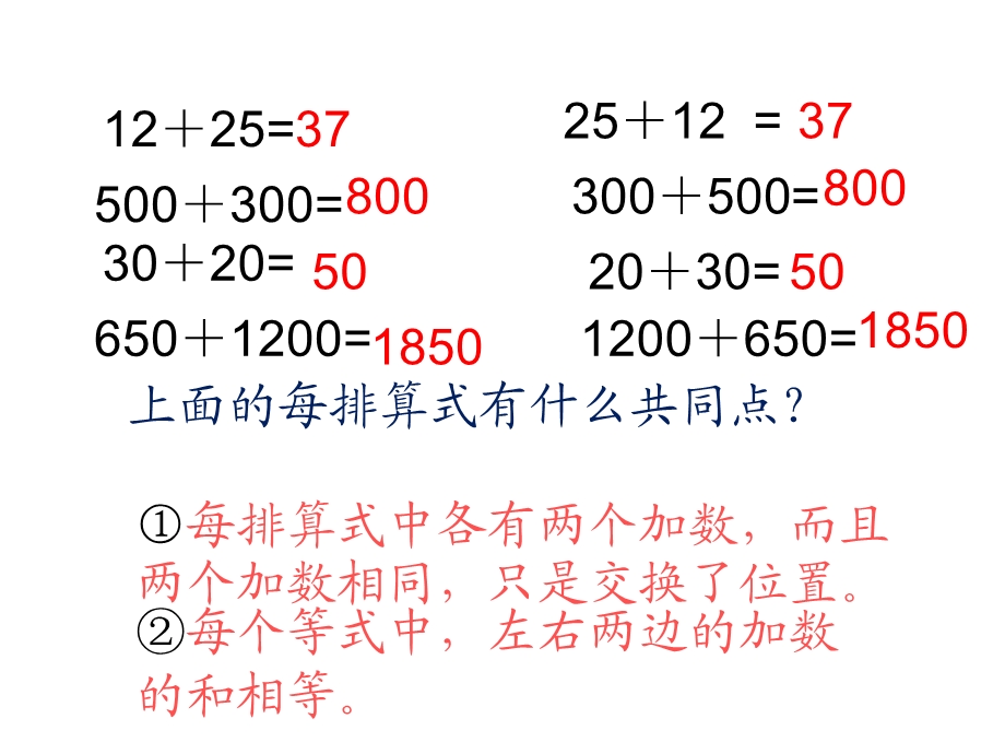 四年级上册数学加法运算律西师大版课件.ppt_第3页