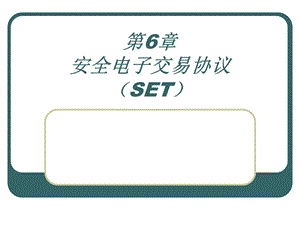 安全电子交易协议(SET)ppt课件.ppt