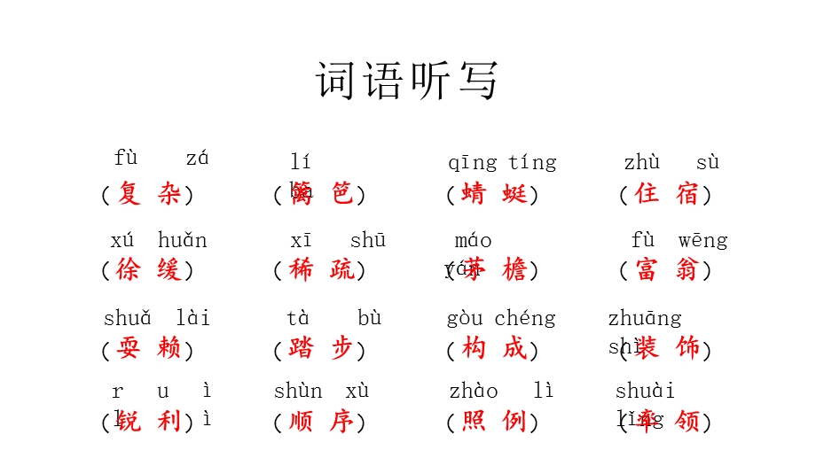 四年级语文下册字词 盘 点复习ppt课件.pptx_第3页