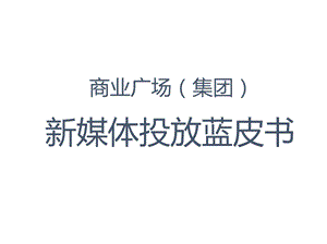 商业广场(集团)新媒体投放方案ppt课件.pptx