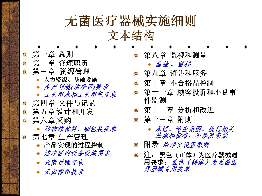 培训资料三医疗器械生产企业质量管理体系规范 无菌医疗器械实施细则及检查要求课件.ppt_第3页