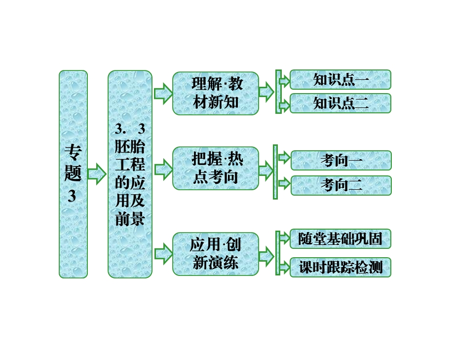 人教版高二生物选修三同步ppt课件 专题3 33胚胎工程的应用及前景.ppt_第1页