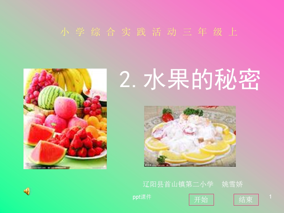 小学综合实践活动《水果的秘密》课件.ppt_第1页