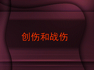 创伤和战伤课件.ppt