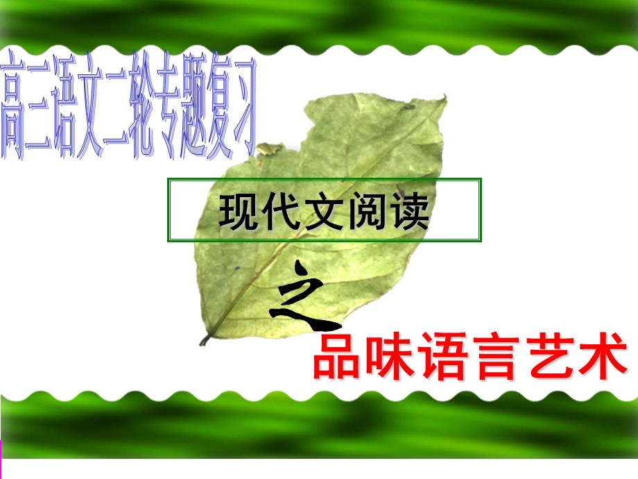 品味语言艺术资料课件.ppt_第1页