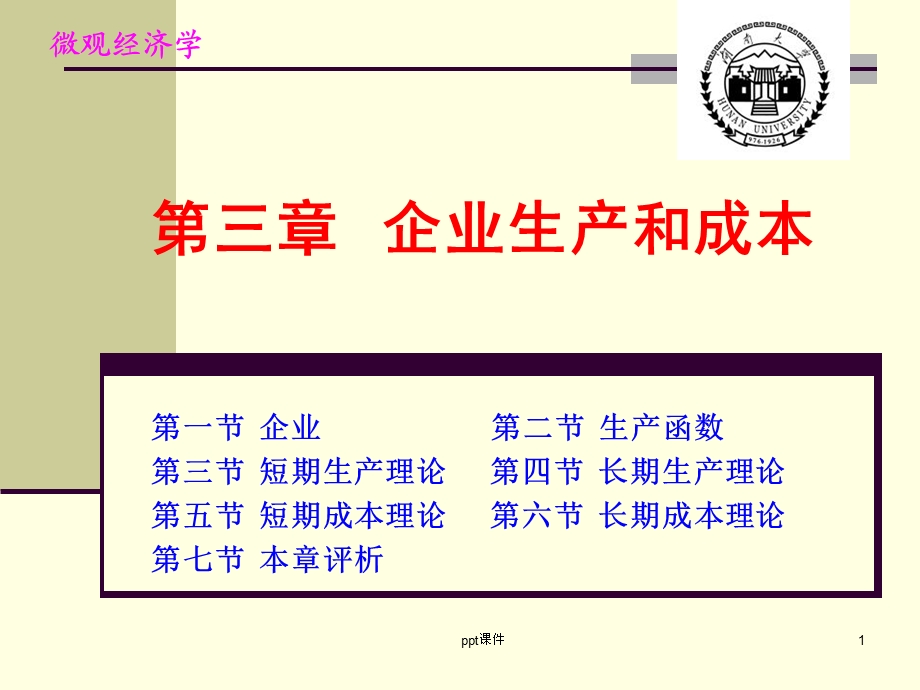 企业生产和成本课件.ppt_第1页