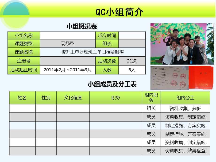 优秀QC成果提升工单处理班工单归档及时率课件.ppt_第2页