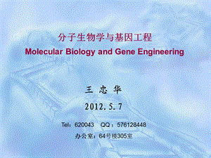 分子生物学与基因工程第一讲课件.ppt