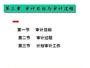 审计学ppt课件第三章 审计目标与审计过程.ppt