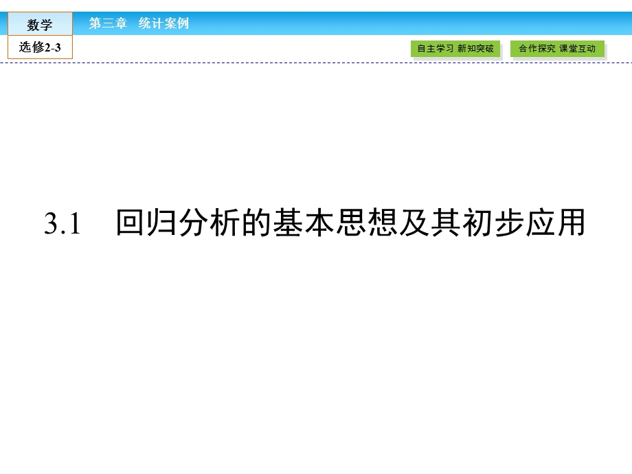 人教A版选修2 3配套资源31《回归分析的基本思想及其初步应用》课件.ppt_第2页