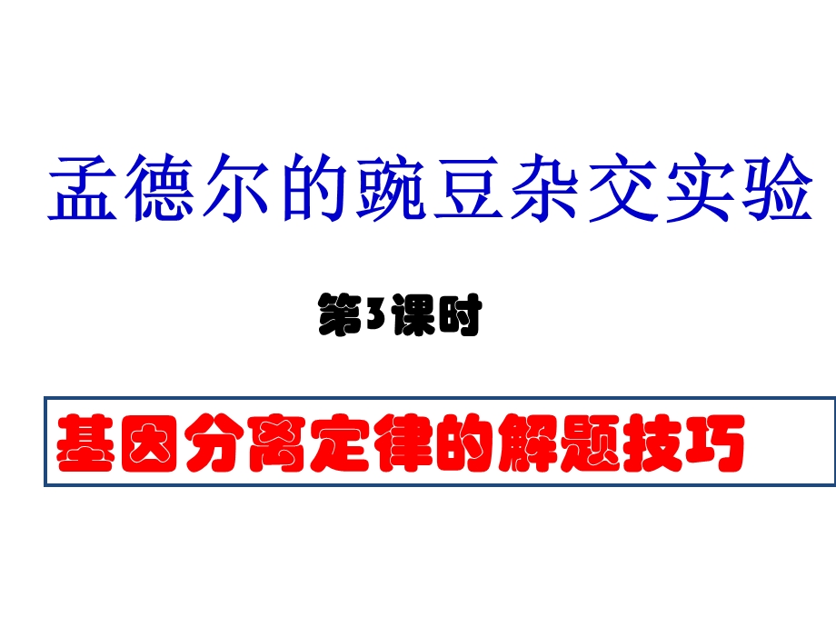 基因分离定律复习（公开课）课件.ppt_第1页