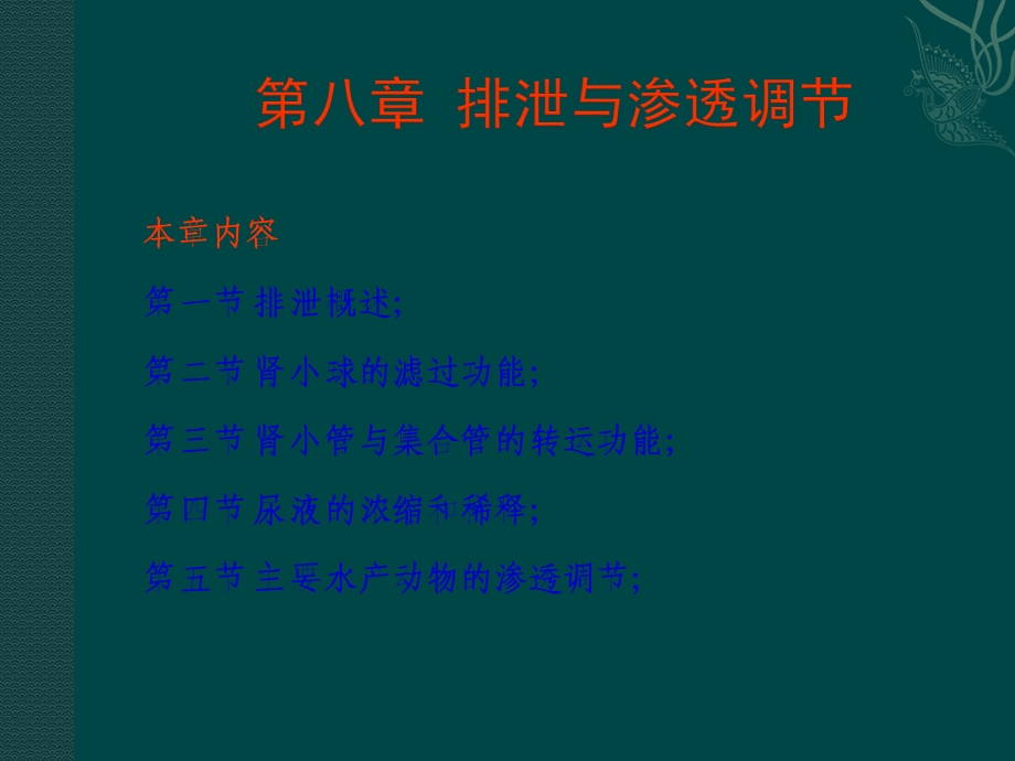 动物生理学第九章排泄及渗透调节课件.ppt_第2页