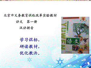 北京市义务教育课程改革实验教材一年级上册语文汉语课件.ppt