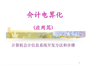 会计电算化教学ppt课件应用篇.ppt