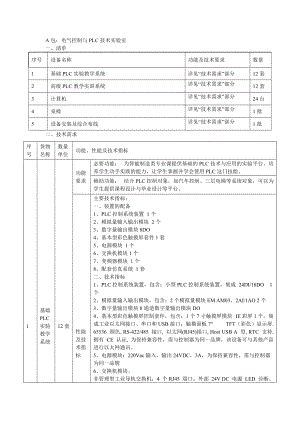 A包电气控制与PLC技术实验室.doc