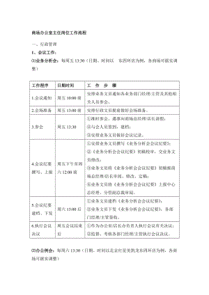 商场办公室主任岗位工作流程.doc