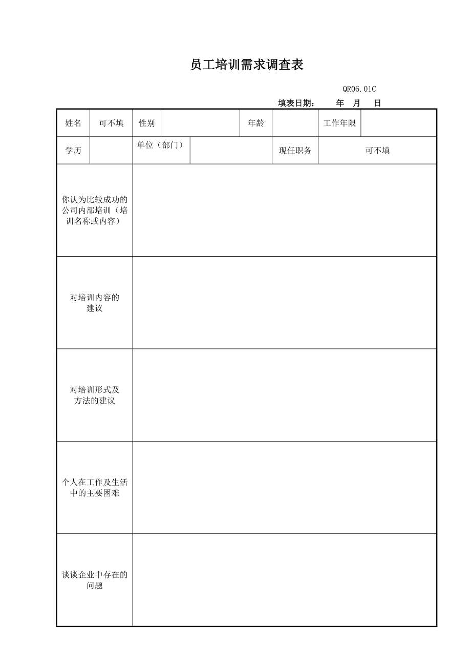 培训需求说明书电力建设工程公司.doc_第2页