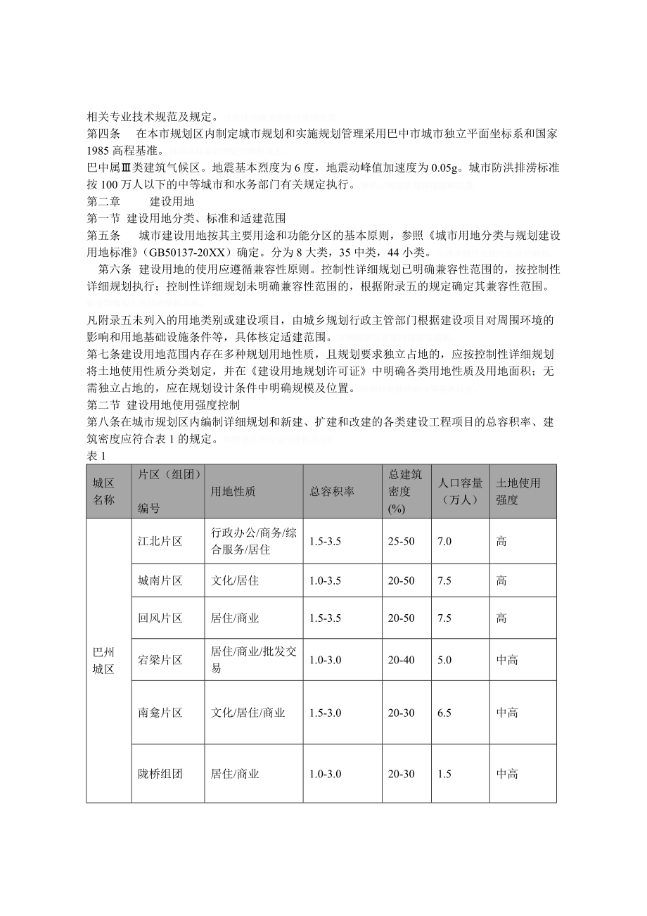 巴中市城市规划管理技术规定.doc_第2页