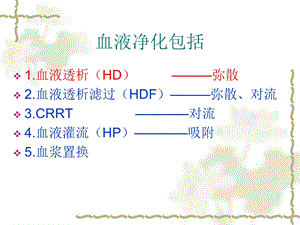 血液净化的适应症及禁忌症课件.ppt