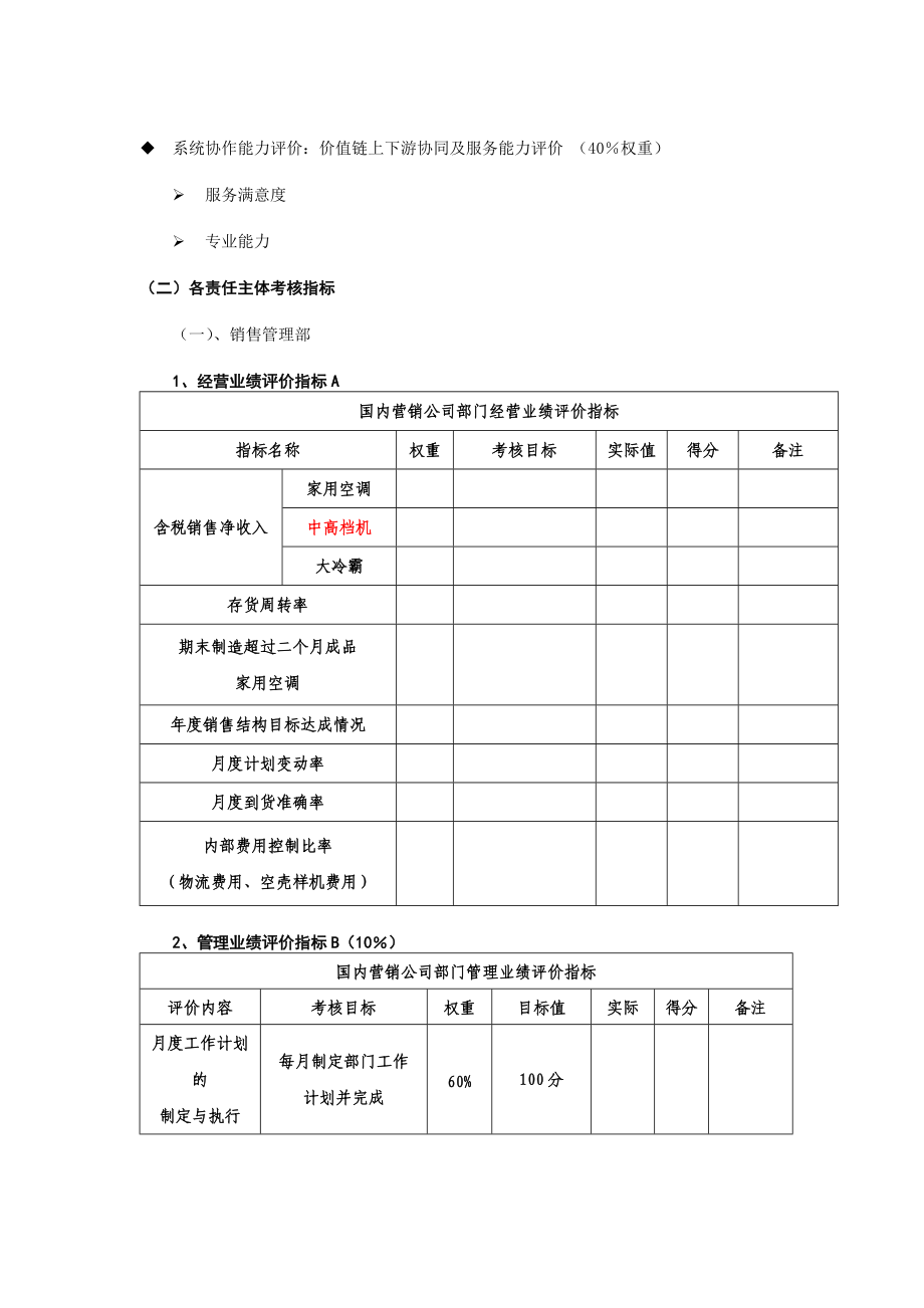 家电集团国内营销公司部门责任制考核手册.doc_第3页