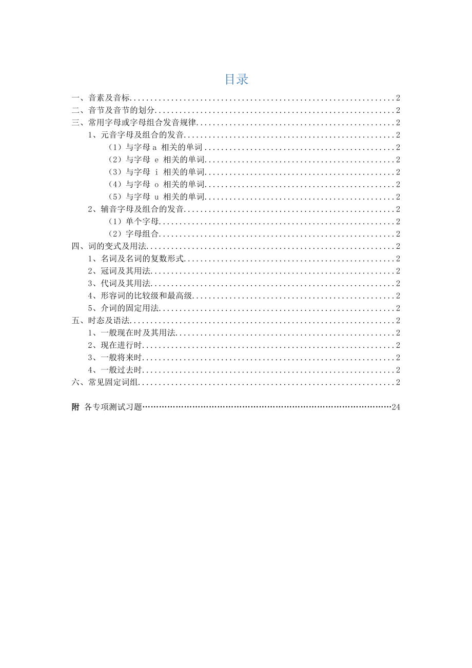 人教版小学英语语法知识点汇总.doc_第1页