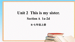 人教版初中七年级英语上册集体备课第二单元Unit2教学ppt课件.pptx