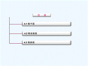 铣工技术平面连接面及斜面的铣削课件.ppt