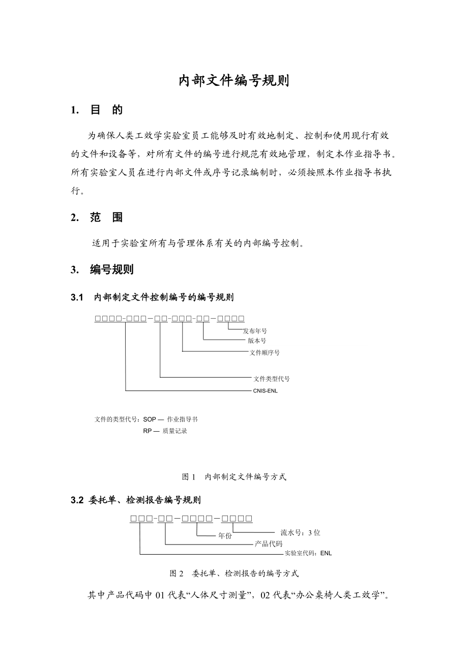 有限公司内部文件编号规则作业指导书.doc_第3页