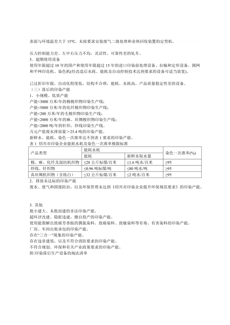 绍兴市印染行业落后产能淘汰标准.doc_第2页