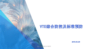 VTE综合防控及标准预防课件.pptx