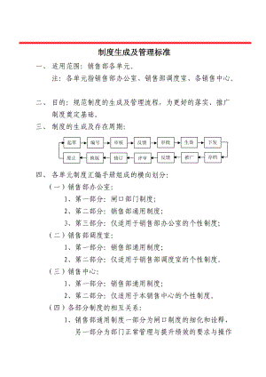 制度生成及管理标准.doc