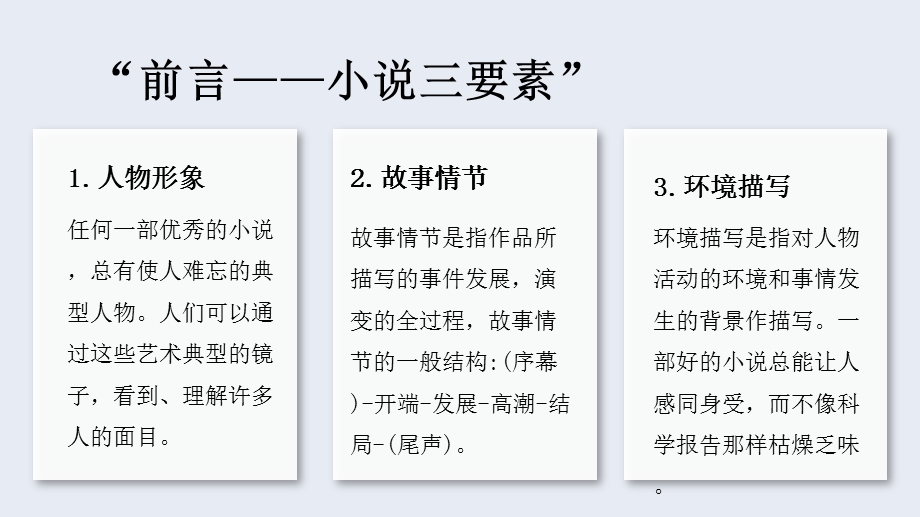 语文小说阅读理解答题技巧与方法上篇PPT模板课件.pptx_第3页