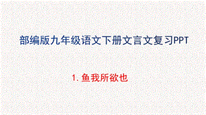 部编版九年级语文下册文言文复习课件.pptx