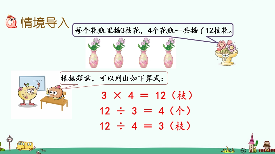 西师大版四年级数学下册第二单元 乘除法的关系和乘法运算律 ppt课件.pptx_第2页