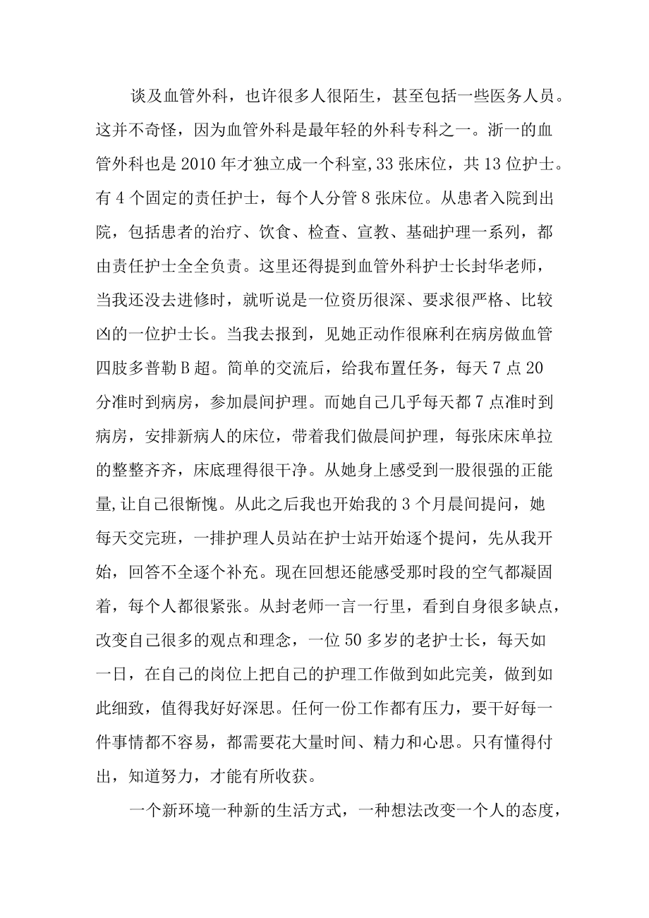 医院血管外科护理进修感悟总结.docx_第2页