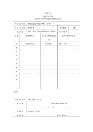 隧道分项工程质量验收记录表.doc