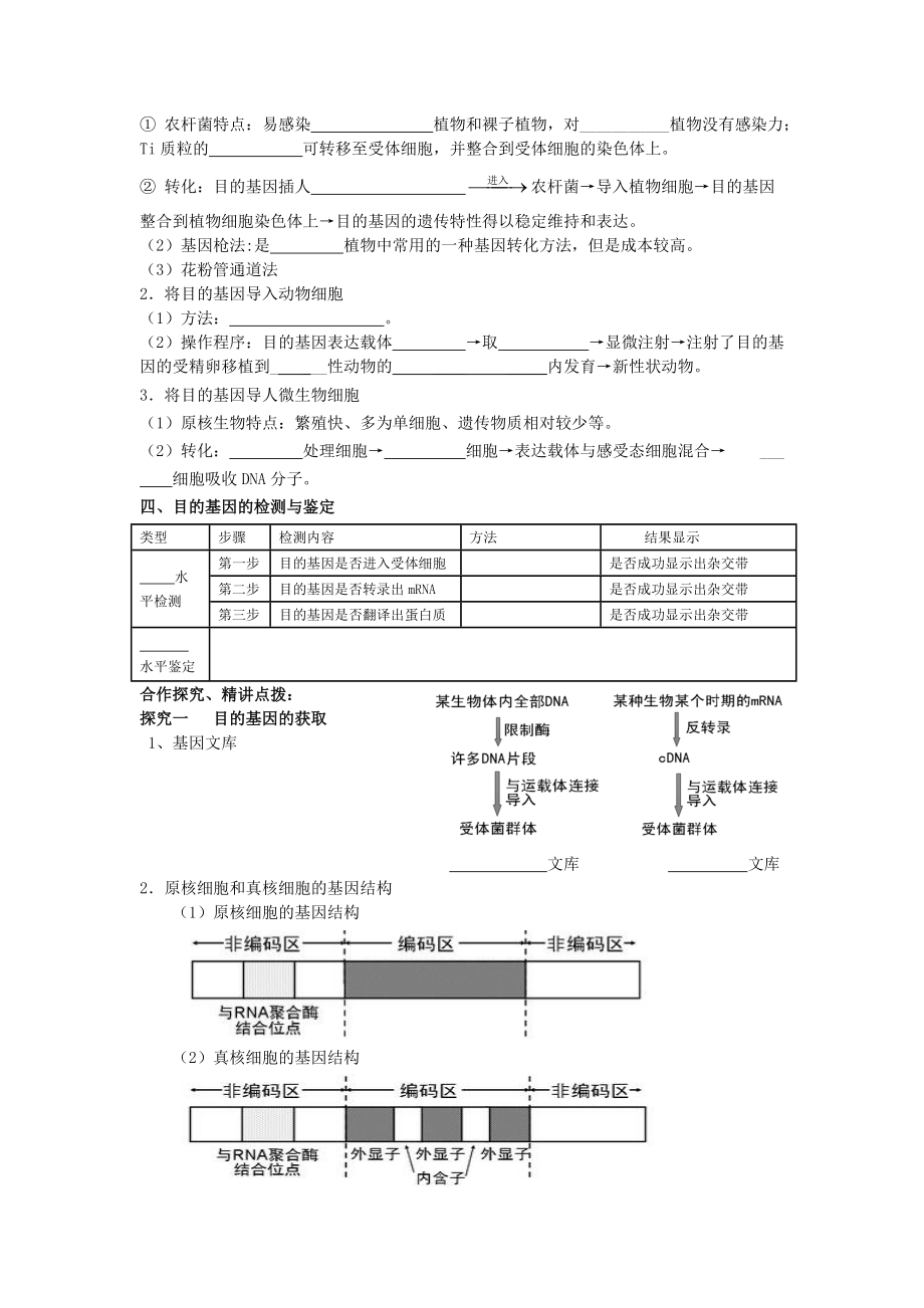 基因工程的基本操作程序学案.doc_第2页