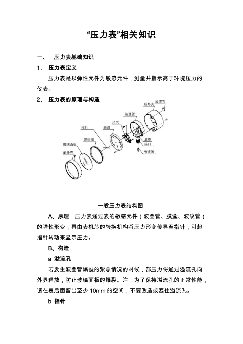 压力表基础知识概况、.doc_第1页