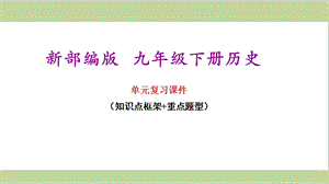 部编人教版九年级下册初中历史全册单元复习ppt课件.ppt