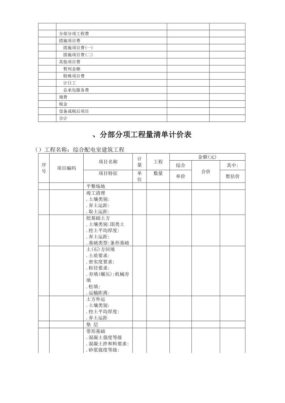 已标价的工程量清单报价表.doc_第2页