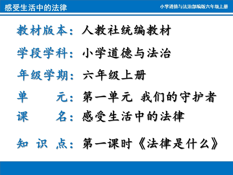 部编人教版六年级上册道德与法治《感受生活中的法律》课件.pptx_第2页