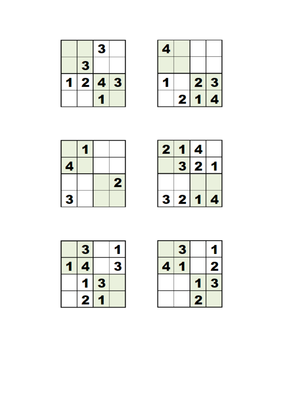 数独四宫格3-5岁儿童练习题-简单版.doc_第2页