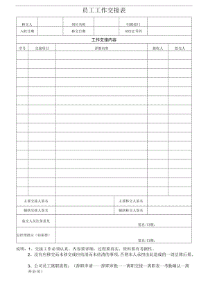 员工离职工作交接表（研发专用）.docx