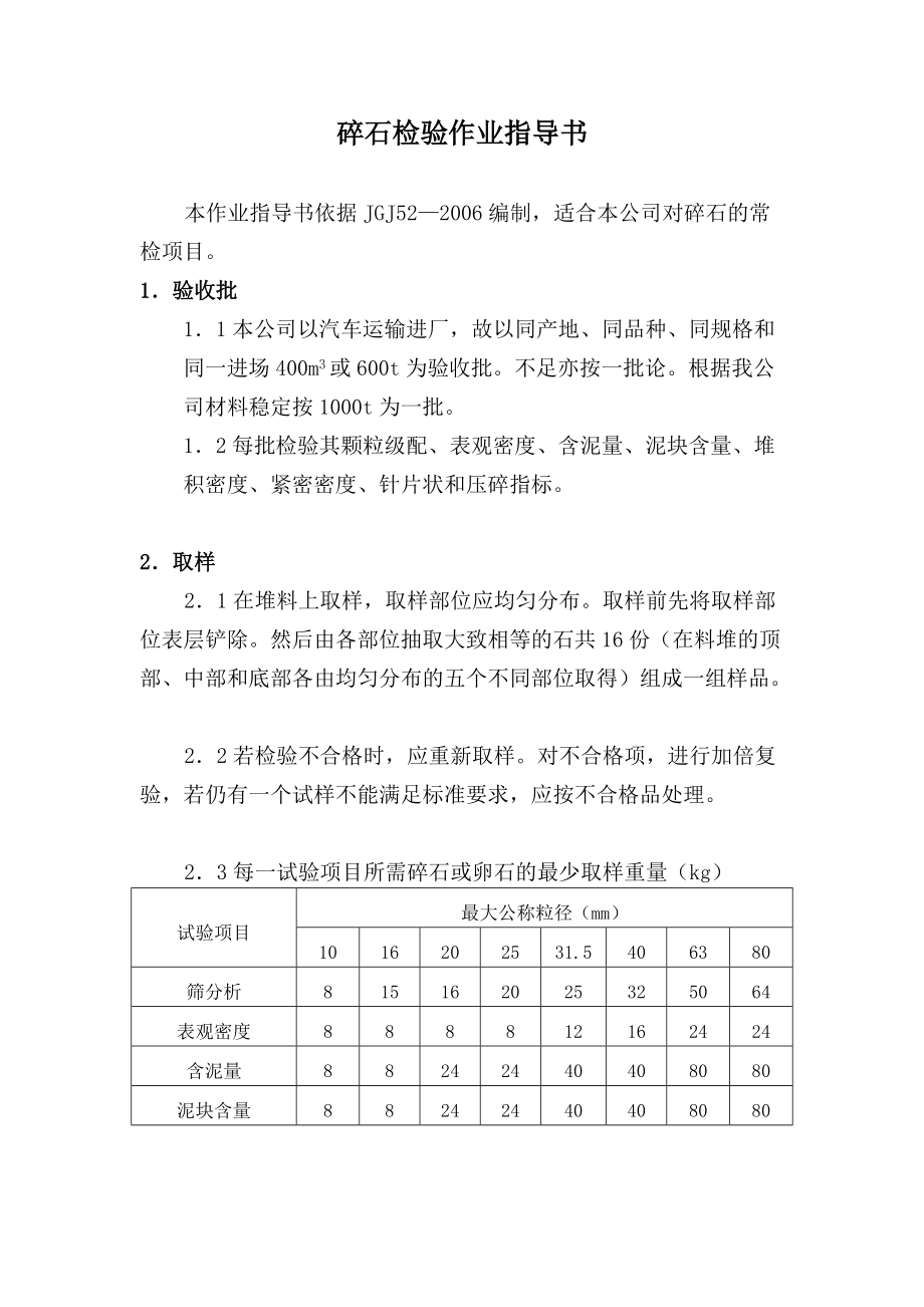 碎石检验作业指导书.doc_第1页