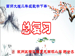 西师大版二年级数学下册《总复习》ppt课件.ppt