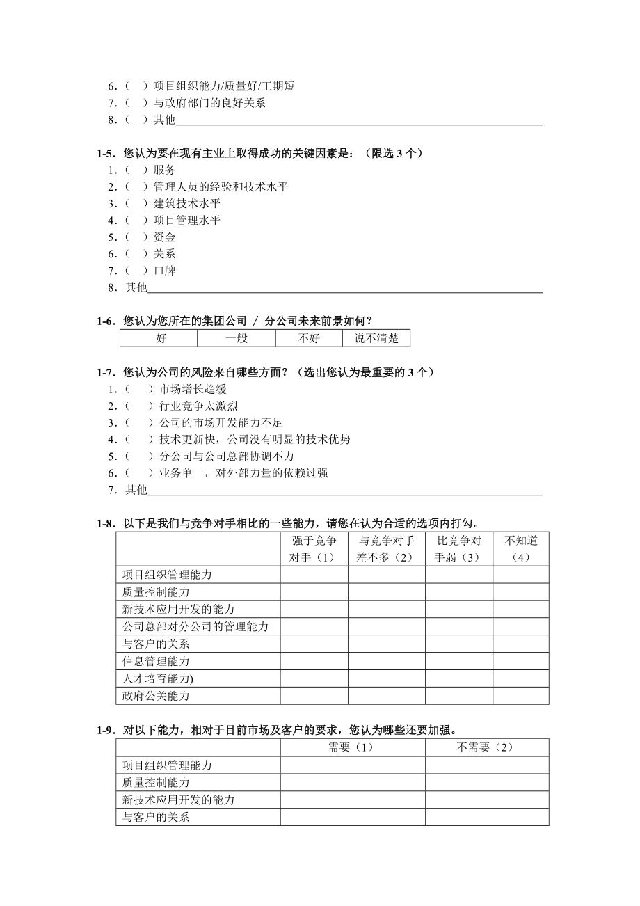 企业管理现状调查问卷模板.doc_第2页