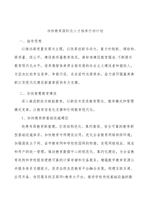 加快教育国际化人才培养行动计划.docx