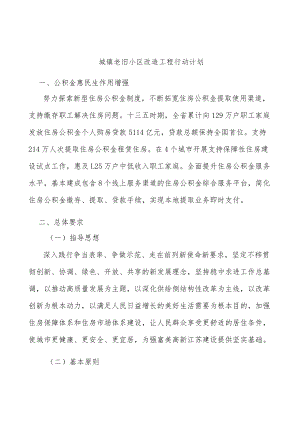 城镇老旧小区改造工程行动计划.docx