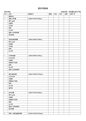 电镀自动线报价明细表.doc